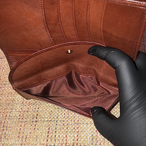 RALPH LAUREN Brown Green Tartan Plaid Multi Billfold Coin Long Bifold Wallet - Picture 8 of 17